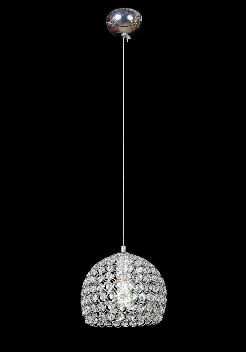 Lampara Colgante Esfera Cistal Cromada 20CM diametro - Imagen 5