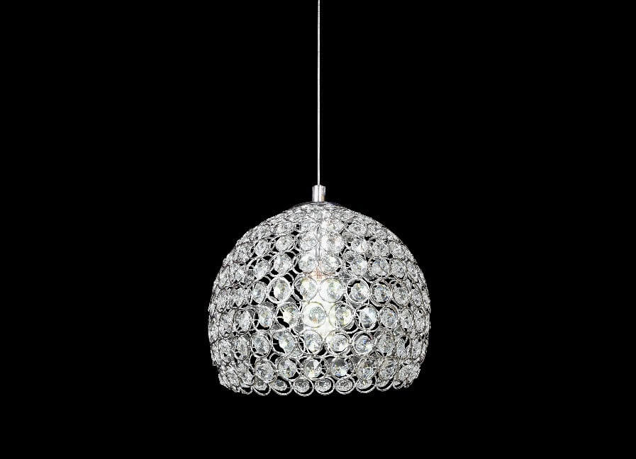 Lampara Colgante Esfera Cistal Cromada 20CM diametro - Imagen 6