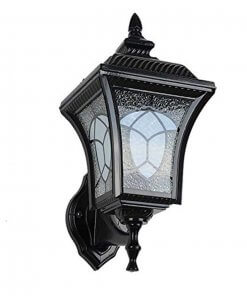 Aplique De Pared Farol Exterior Diseño Vitral E27
