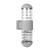 Aplique Muro Doble Estilo Moderno Exterior Gris