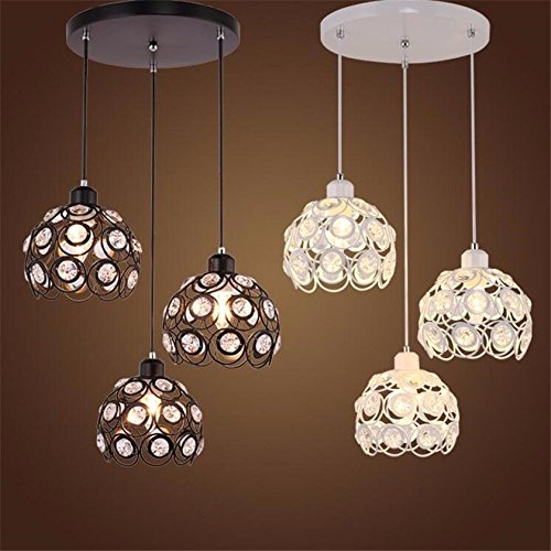 Lampara Colgante De Cristal Negra 20cm Diametro - Imagen 8