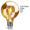 Ampolleta Globo Led  Vintage G95 4w E27 Luz calida