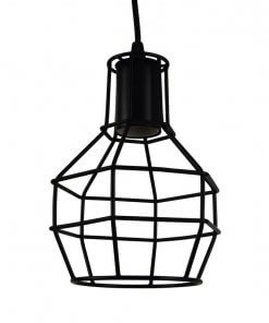 Lámpara Vintage Jaula Azor Negro Incluye Ampolleta