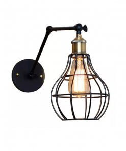Aplique Muro Vintage Jaula, Brazo Ajustable Incluye Ampolleta