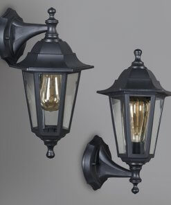 Pack de 2 Farol Aplique Clasico Exterior