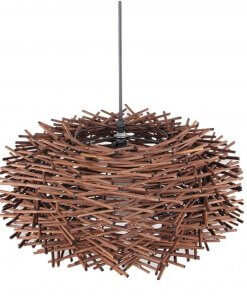 Lámpara Colgante Forma De Nido 40cm