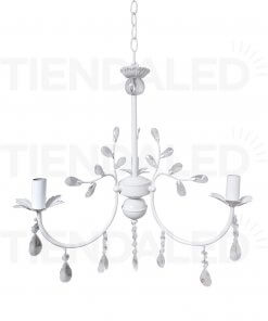 Lampara Colgante Lagrima Blanca 3 Soquetes E14