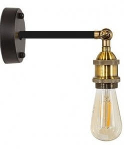 Aplique De Muro Industrial Soquete Vintage Color Bronce