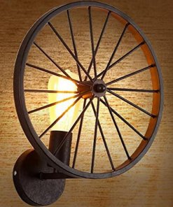Lampara Aplique Muro Rueda 30cm