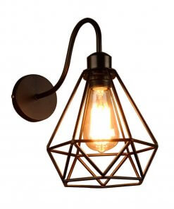 Aplique Muro Jaula Geometrica Retro Vintage