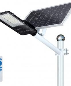 Luminaria Publica Solar 100w Panel Ajustable Control Remoto