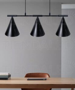 Lampara Colgante Techo Triple Cono Moderna