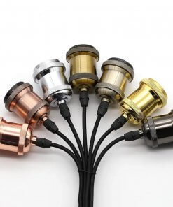 Lampara Colgante Soquete Vintage Variedad De Colores