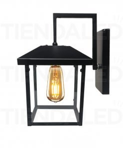 Farol Aplique De Pared Geometrico Rustico