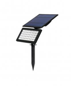 Foco Estaca Jardin 10w Panel Solar Ajustable Luz Calida y Fria