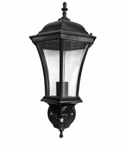 Aplique De Pared Farol Exterior Negro Diseño Colonial E27 44cm de alto