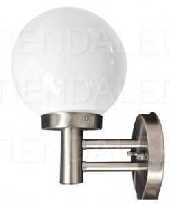 Aplique De Pared Moderno Globo Acero Inoxidable