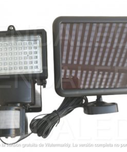 Foco Led Solar Recargable con Sensor de Movimiento 60 Leds Luz Fria