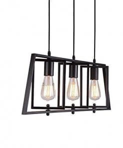 Lampara Colgante Triple Geométrica 2d