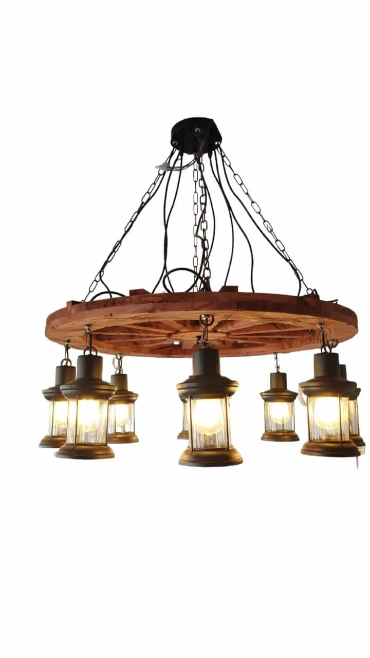 Corresponsal El hotel Sudán lamparas colgantes rusticas de madera