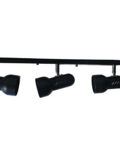 Lampara Techo Pared Barra Tres Focos Dirigibles E27 Negra