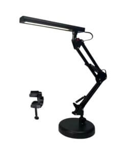 Lámpara LED de Escritorio 5W con Brazo Articulado y Abrazadera | Luz Fría, Cálida y Neutra
