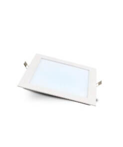 Foco Led Panel Cuadrado Embutido 12w Luz Calida Y Fria