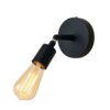 Aplique De Pared Minimalista Negro Con Soquete E27