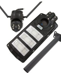 Reflector Solar Con Cámara Ip 4k 450w Iluminación y Seguridad