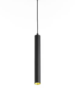 Lámpara Colgante Tubo Led 5w Negra 30 Cm Luz Neutra 4500k