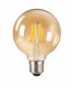 Ampolleta LED Vintage Edison G95 Filamento 6W Luz Cálida 2700K E27