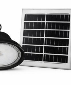 Lámpara Solar Industrial 200W con Control Remoto y Panel Solar 16W