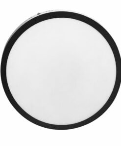 Panel  LED Redondo Sobrepuesto 24W Negro 28cm – Luz Fría 6500K