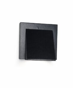 Alternative view of Aplique Mural Led Cuadrado Negro 8x8cm Iluminación Exterior Negro