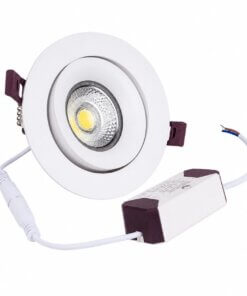 Foco Embutido LED COB Dirigible 18W Redondo Blanco Luz Fría / Cálida